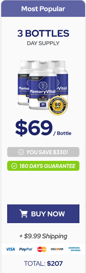 MemoryVitali - 3 Bottle